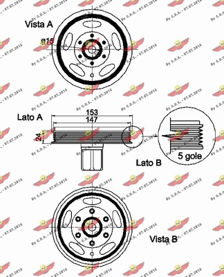 Belt Pulley, crankshaft