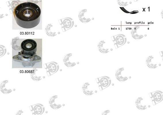 V-Ribbed Belt Set (06.0028)