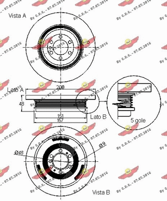 Belt Pulley, crankshaft