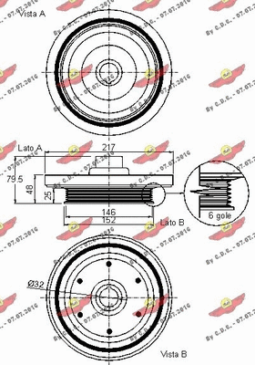 Belt Pulley, crankshaft