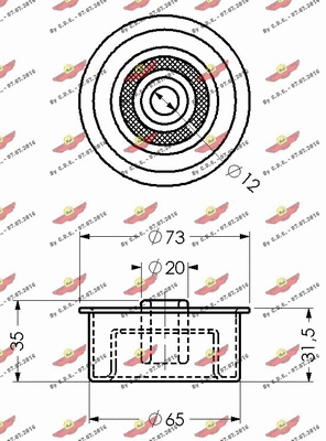 Deflection/Guide Pulley, timing belt