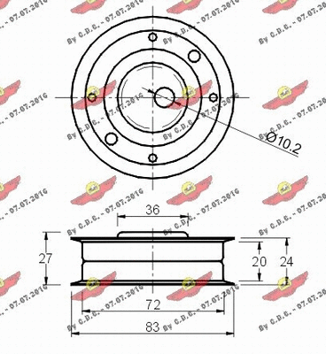 Tensioner Pulley, timing belt