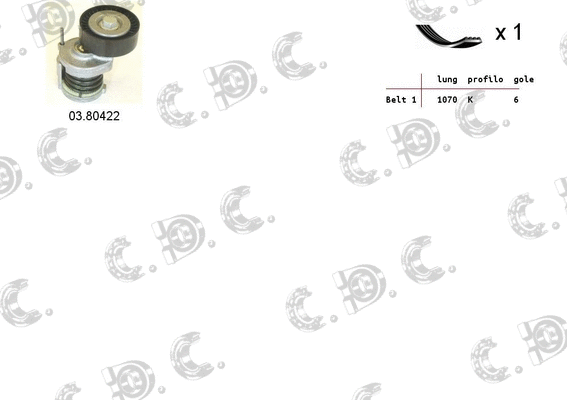 V-Ribbed Belt Set (06.0008)