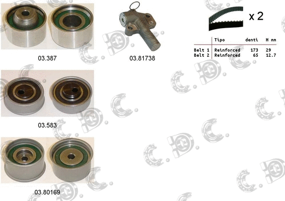 Timing Belt Kit (04.5459)