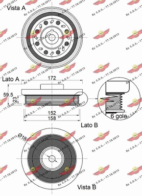 Belt Pulley, crankshaft