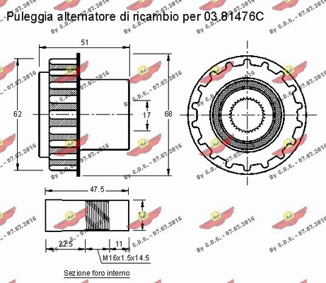 Alternator Freewheel Clutch