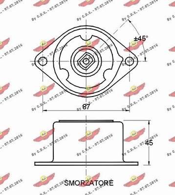 Belt Tensioner, V-ribbed belt
