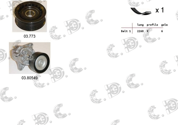 V-Ribbed Belt Set (06.0029)