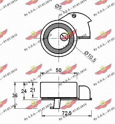 Tensioner Pulley, timing belt