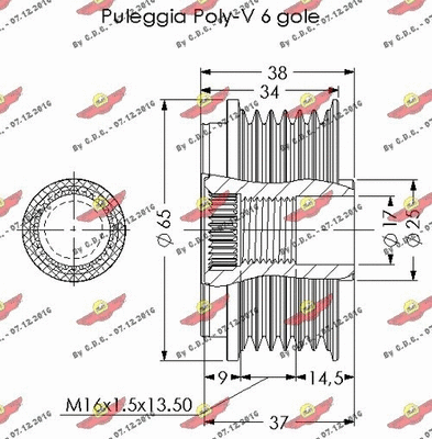 Alternator Freewheel Clutch