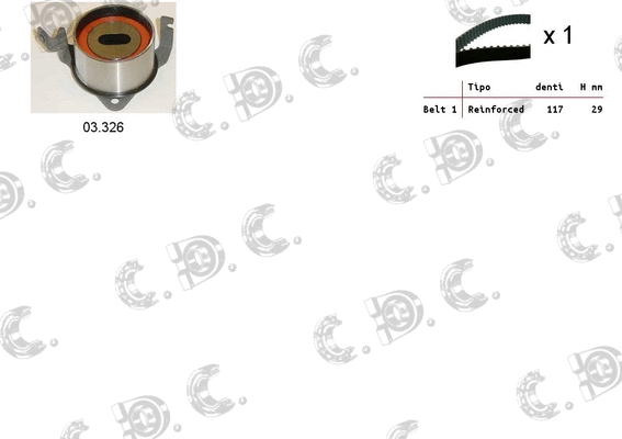 Timing Belt Kit (04.5452)