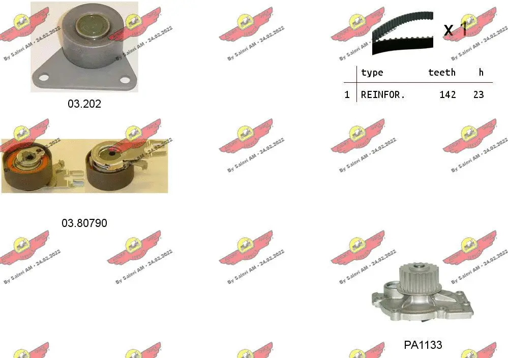 Water Pump & Timing Belt Kit (04.5343PA)