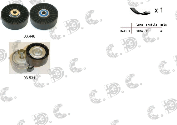 V-Ribbed Belt Set (06.0101)