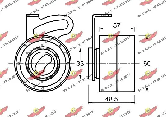 Tensioner Pulley, timing belt