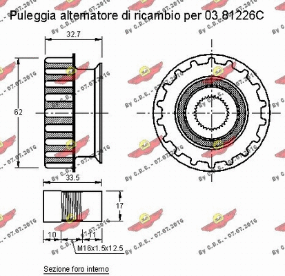 Alternator Freewheel Clutch