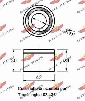 Deflection/Guide Pulley, V-ribbed belt