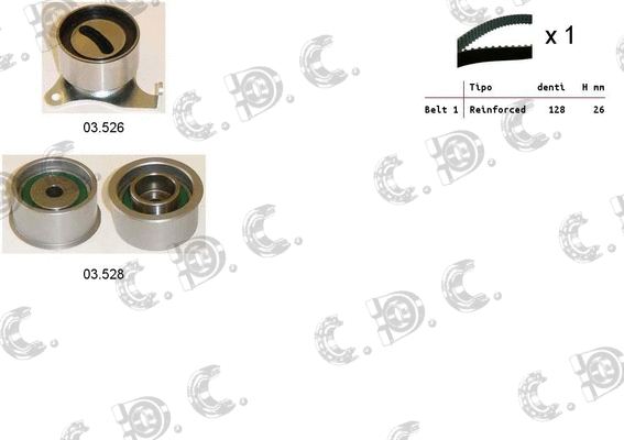 Timing Belt Kit (04.5414)