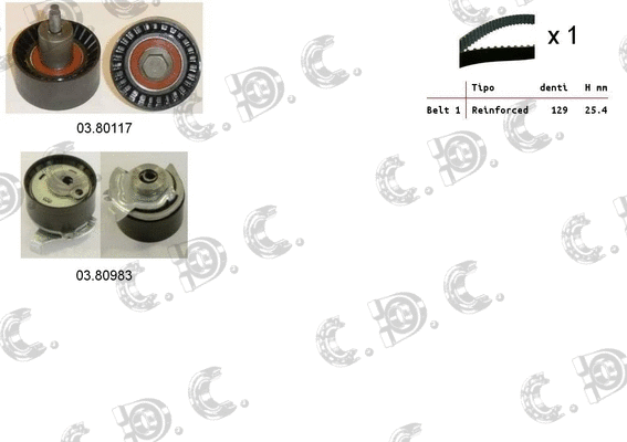 Timing Belt Kit (04.5399)