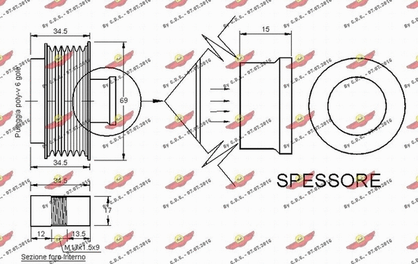 Alternator Freewheel Clutch