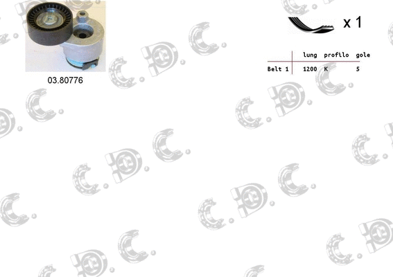 V-Ribbed Belt Set (06.0006)
