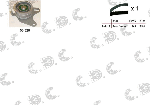 Timing Belt Kit (04.5435)