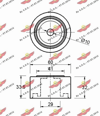 Deflection/Guide Pulley, timing belt