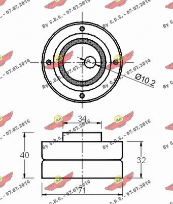 Tensioner Pulley, timing belt