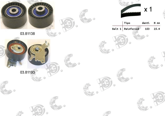 Timing Belt Kit (04.5345)