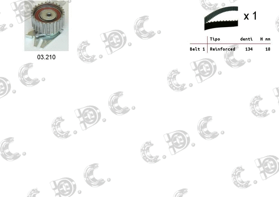 Timing Belt Kit (04.5092)