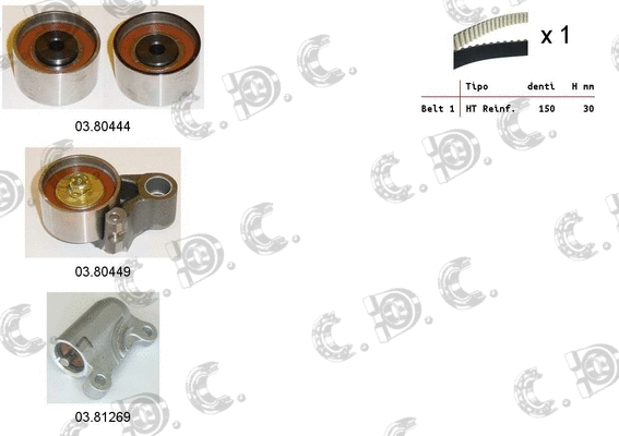 Timing Belt Kit (04.5271C)