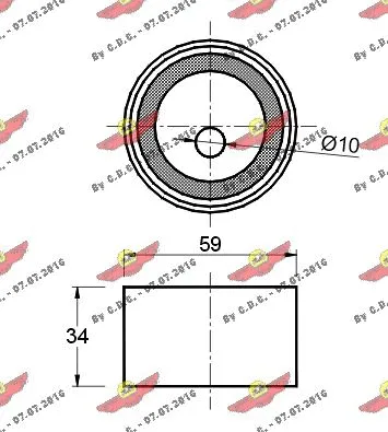 Tensioner Pulley, timing belt