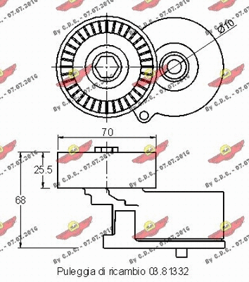 Belt Tensioner, V-ribbed belt