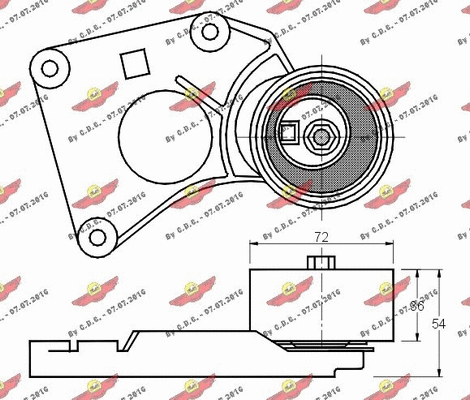 Tensioner Pulley, timing belt