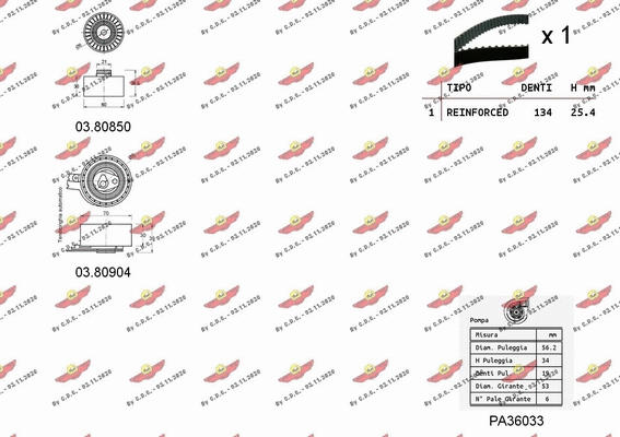 Water Pump & Timing Belt Kit