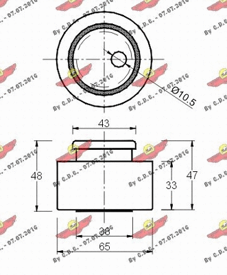 Tensioner Pulley, timing belt