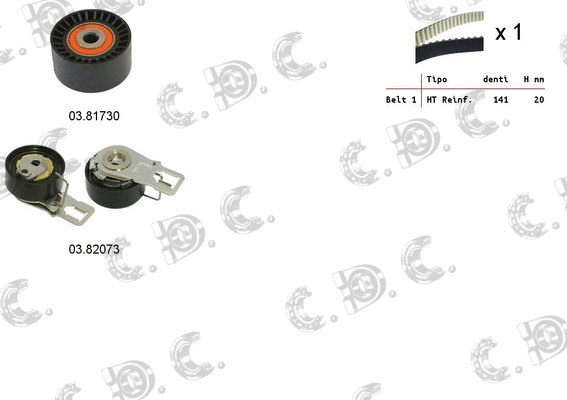 Timing Belt Kit (04.5374)