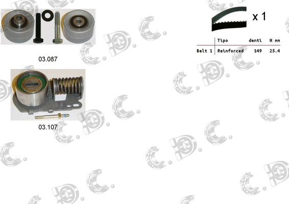 Timing Belt Kit (04.5227)