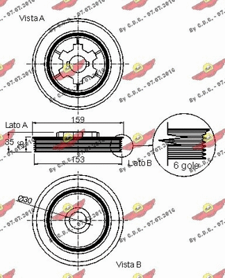 Belt Pulley, crankshaft