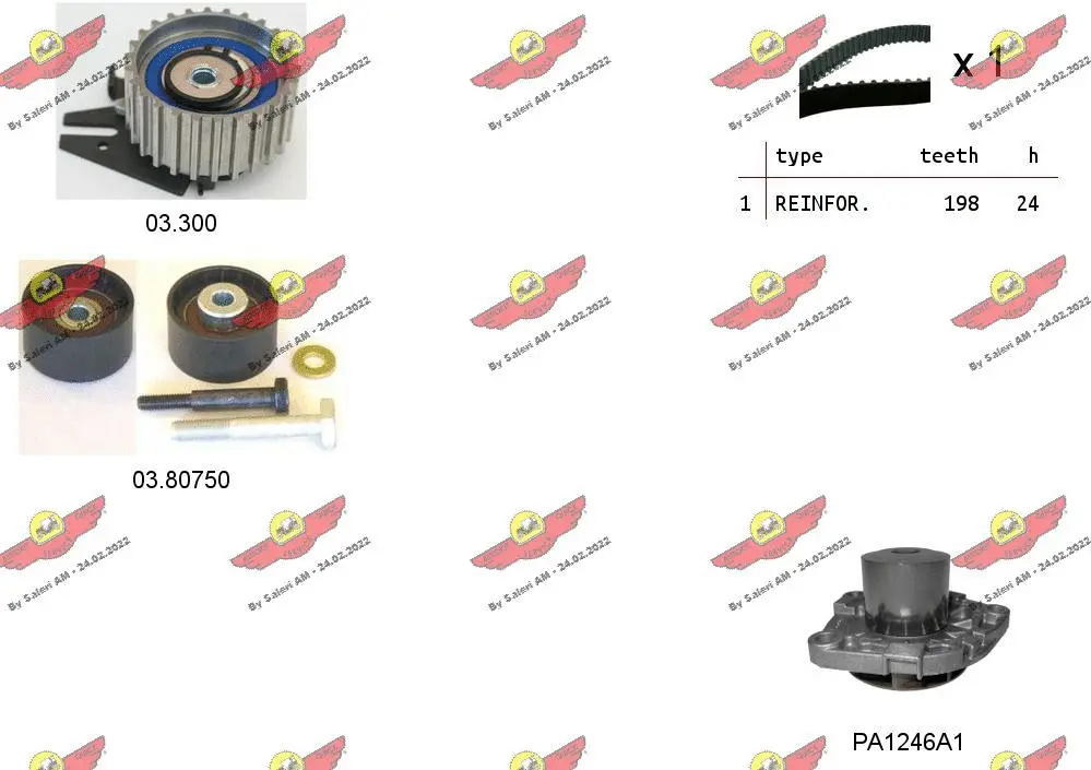 Water Pump & Timing Belt Kit (04.5116PA)