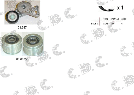 V-Ribbed Belt Set (06.0106)