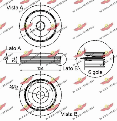 Belt Pulley, crankshaft