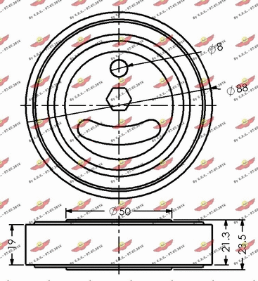 Belt Tensioner, V-ribbed belt