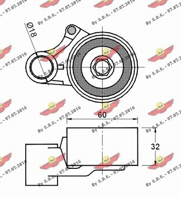 Tensioner Pulley, timing belt