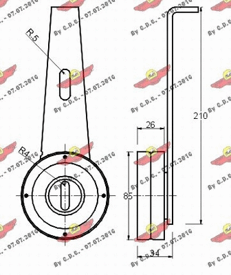 Belt Tensioner, V-ribbed belt