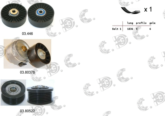 V-Ribbed Belt Set (06.0103)