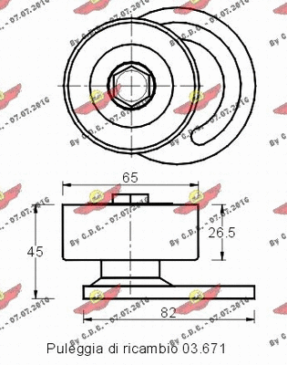 Belt Tensioner, V-ribbed belt