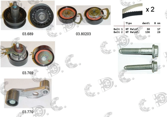 Timing Belt Kit (04.5128)