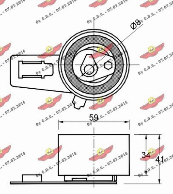 Tensioner Pulley, timing belt