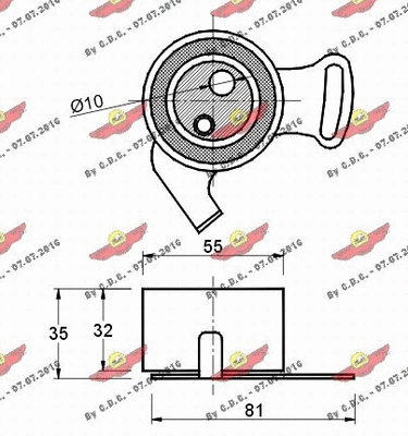 Tensioner Pulley, timing belt