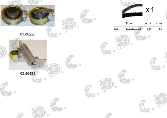 Timing Belt Kit (04.5244)